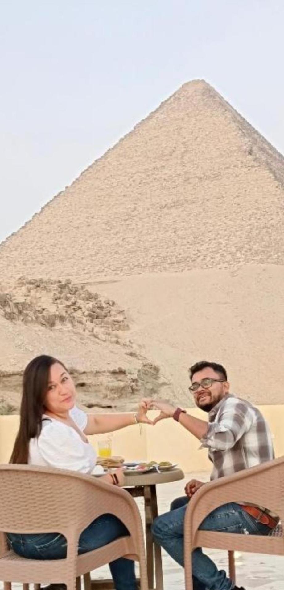 Pyramid View Gh Hotel Kafrat al Jabal Exterior foto